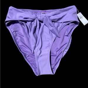 Old Navy Purple High-Waisted Bikini Bottom Size M
